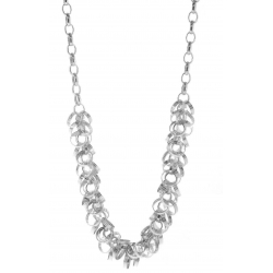 14Kt White Gold Multi Circle Fancy Necklace (12.20gr)